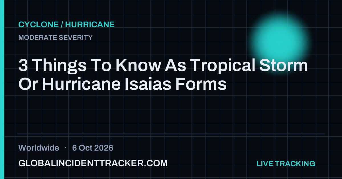 Cyclone / Hurricane incident in worldwide on 6 October 2026 — Global Incident Tracker report card