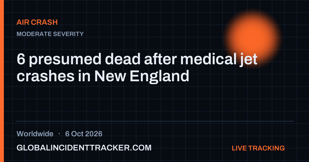 Air Crash incident in worldwide on 6 October 2026 — Global Incident Tracker report card