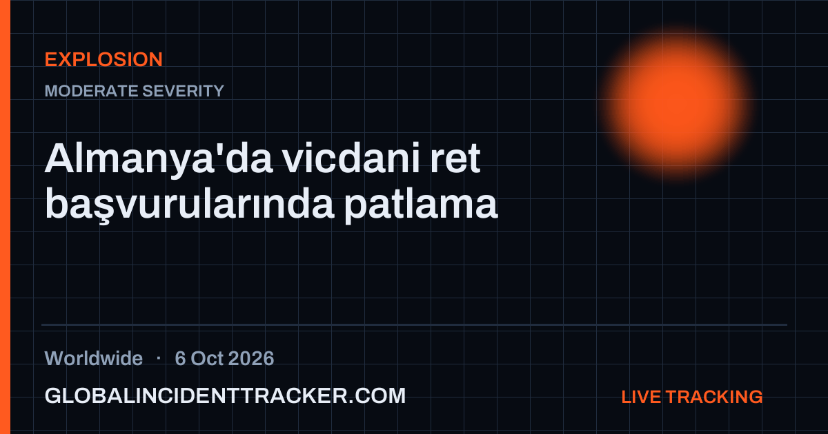 Explosion incident in worldwide on 6 October 2026 — Global Incident Tracker report card