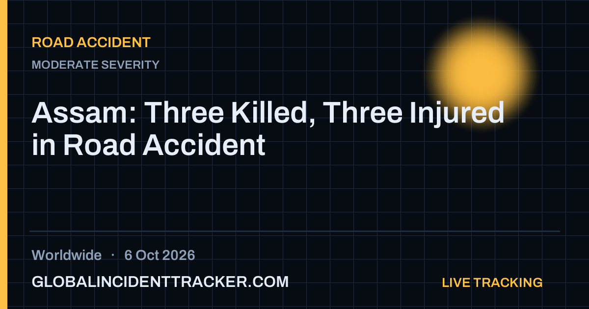 Road Accident incident in worldwide on 6 October 2026 — Global Incident Tracker report card