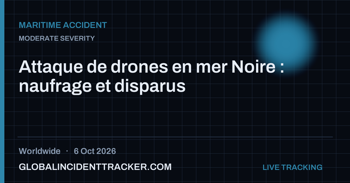 Maritime Accident incident in worldwide on 6 October 2026 — Global Incident Tracker report card