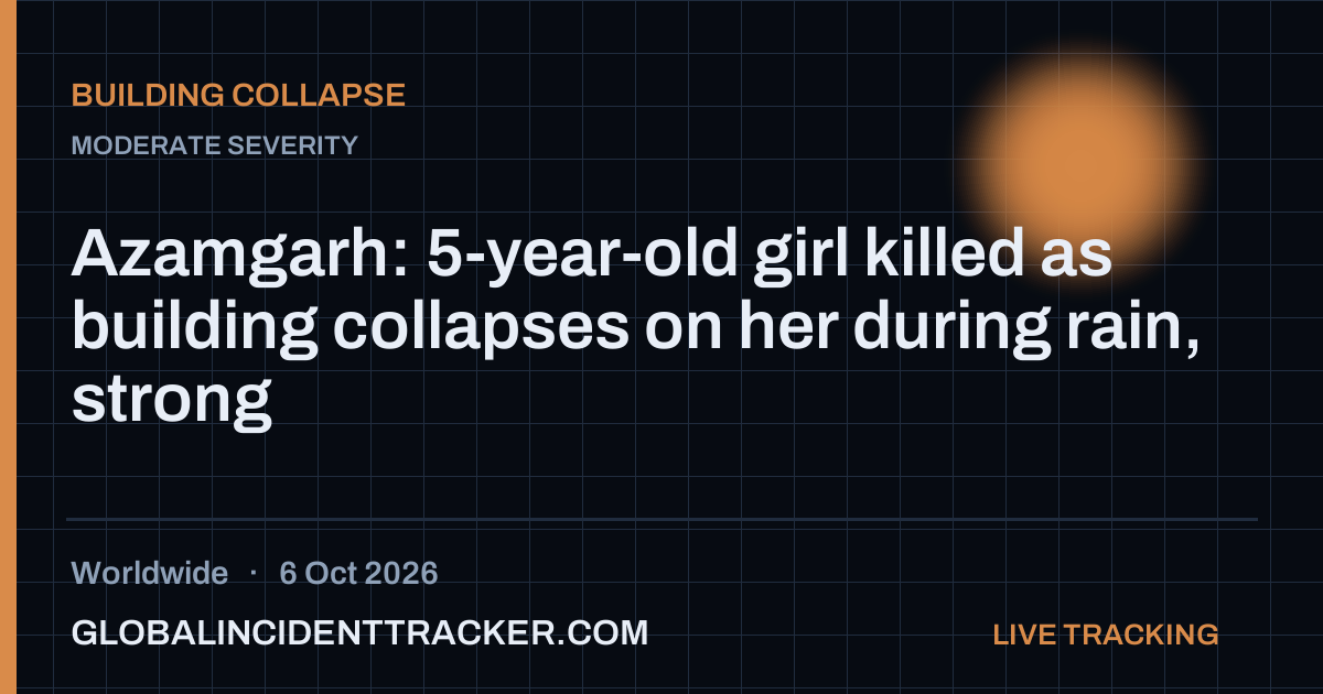 Building Collapse incident in worldwide on 6 October 2026 — Global Incident Tracker report card
