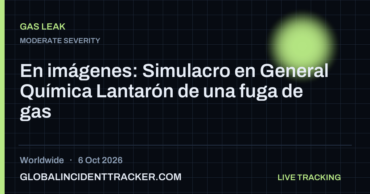 Gas Leak incident in worldwide on 6 October 2026 — Global Incident Tracker report card