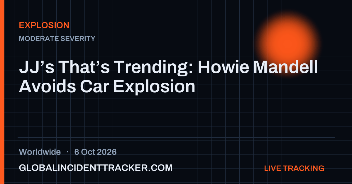 Explosion incident in worldwide on 6 October 2026 — Global Incident Tracker report card