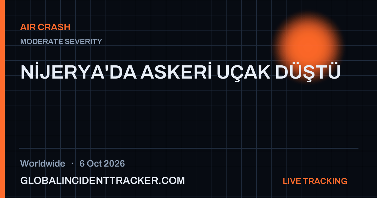 Air Crash incident in worldwide on 6 October 2026 — Global Incident Tracker report card