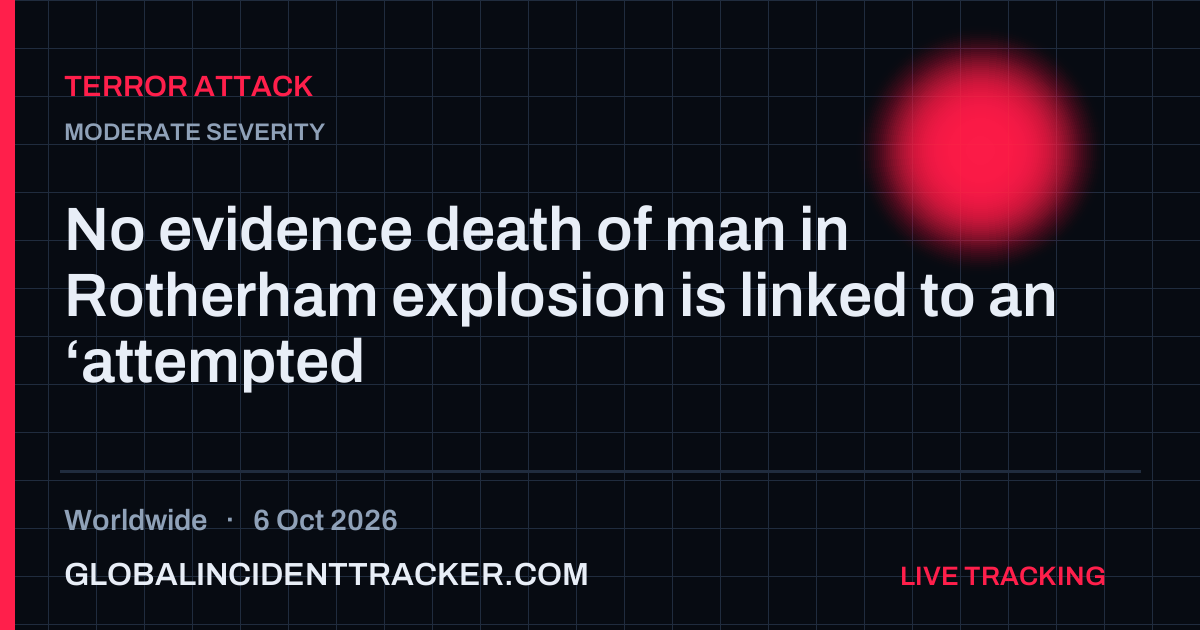 Terror Attack incident in worldwide on 6 October 2026 — Global Incident Tracker report card