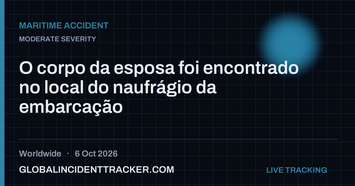 Maritime Accident incident in worldwide on 6 October 2026 — Global Incident Tracker report card