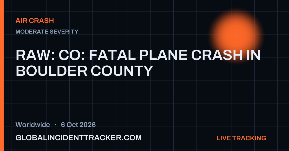 Air Crash incident in worldwide on 6 October 2026 — Global Incident Tracker report card