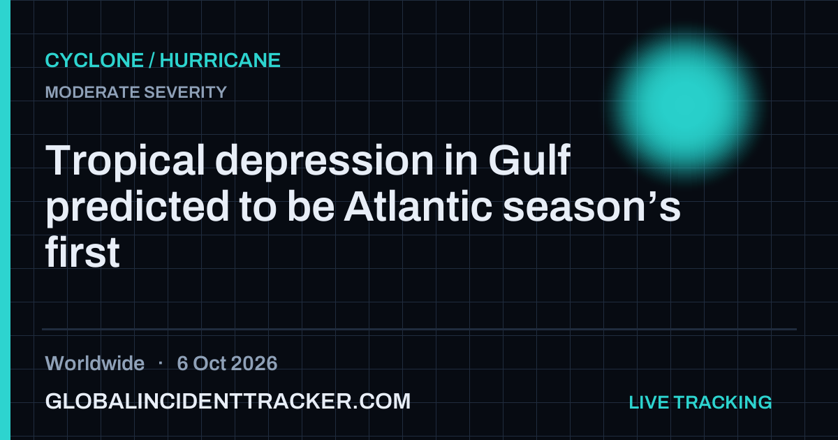 Cyclone / Hurricane incident in worldwide on 6 October 2026 — Global Incident Tracker report card