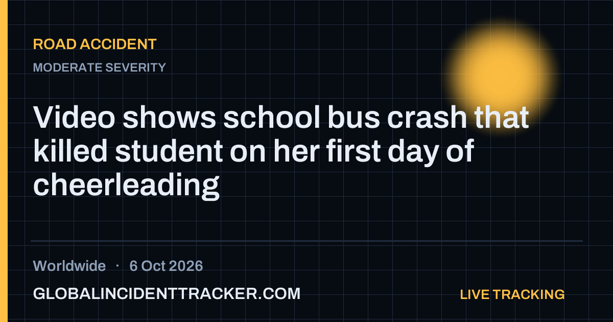 Road Accident incident in worldwide on 6 October 2026 — Global Incident Tracker report card
