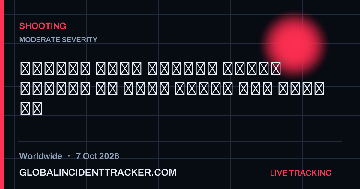 Shooting incident in worldwide on 7 October 2026 — Global Incident Tracker report card