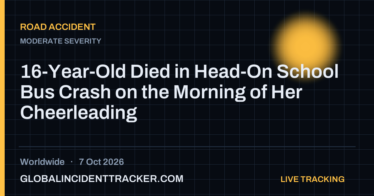Road Accident incident in worldwide on 7 October 2026 — Global Incident Tracker report card