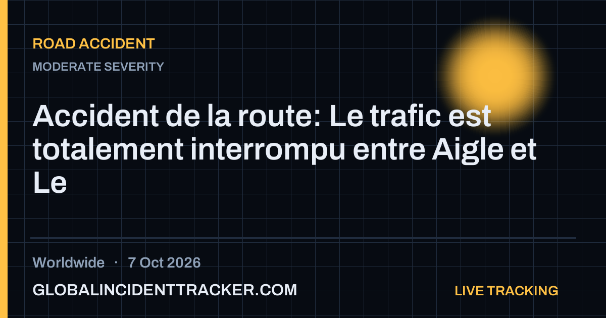 Road Accident incident in worldwide on 7 October 2026 — Global Incident Tracker report card