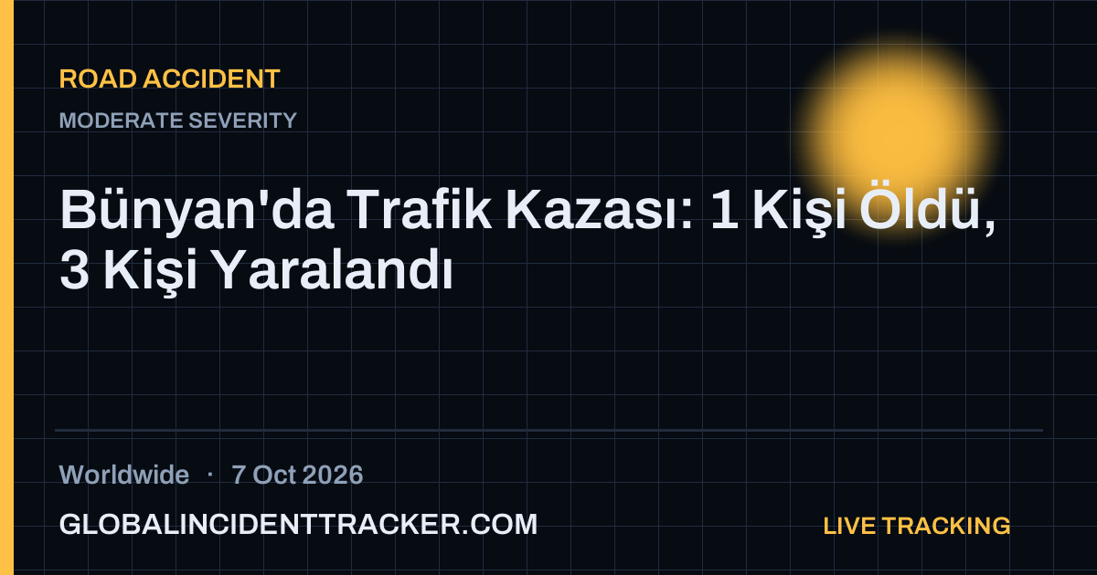 Road Accident incident in worldwide on 7 October 2026 — Global Incident Tracker report card