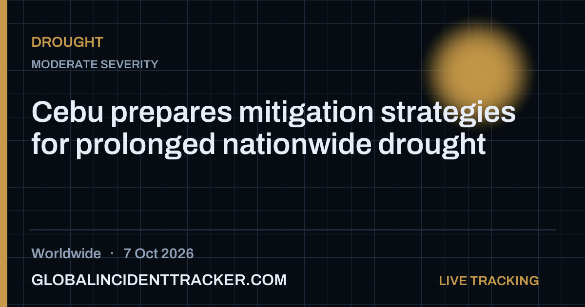Drought incident in worldwide on 7 October 2026 — Global Incident Tracker report card