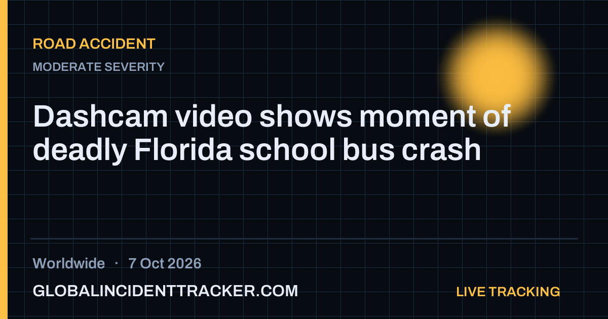 Road Accident incident in worldwide on 7 October 2026 — Global Incident Tracker report card