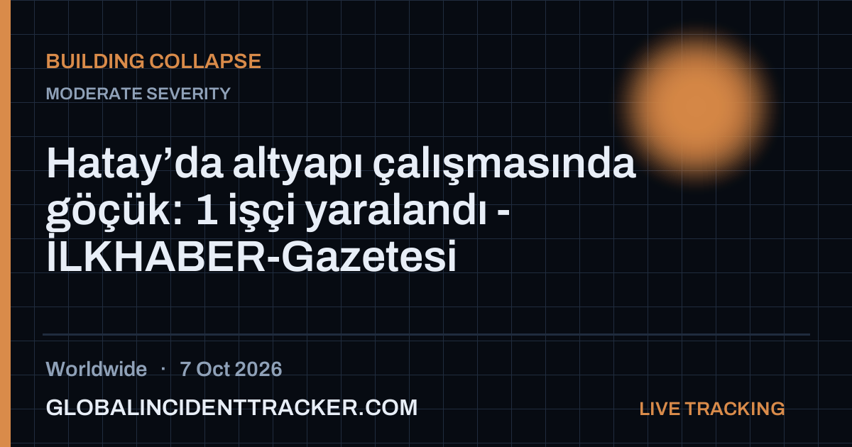 Building Collapse incident in worldwide on 7 October 2026 — Global Incident Tracker report card