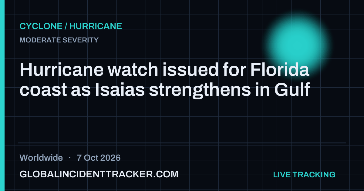 Cyclone / Hurricane incident in worldwide on 7 October 2026 — Global Incident Tracker report card