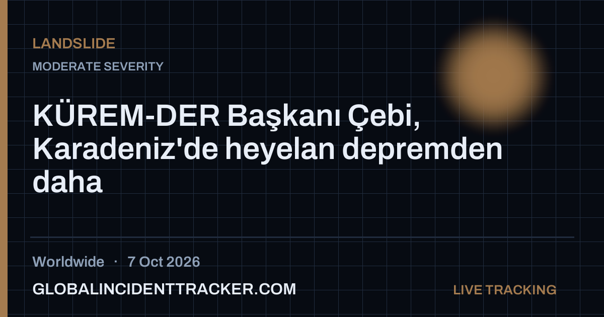 Landslide incident in worldwide on 7 October 2026 — Global Incident Tracker report card