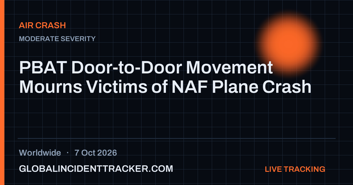 Air Crash incident in worldwide on 7 October 2026 — Global Incident Tracker report card