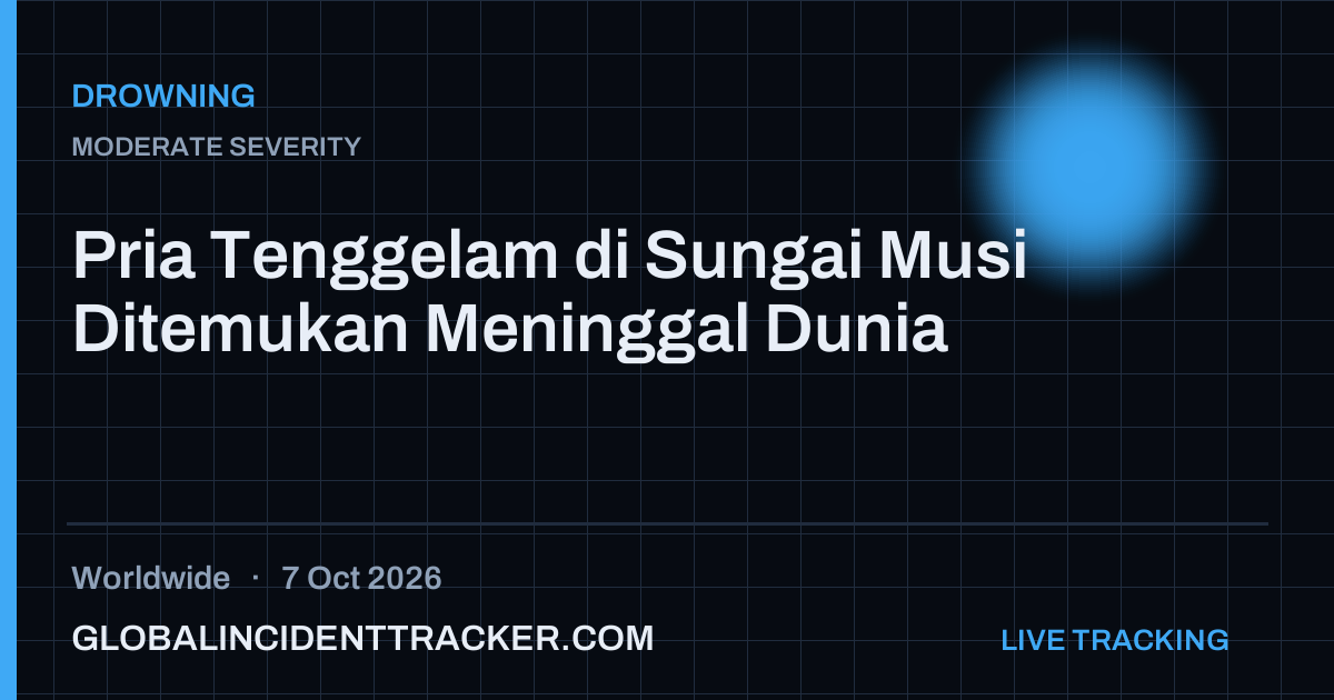 Drowning incident in worldwide on 7 October 2026 — Global Incident Tracker report card