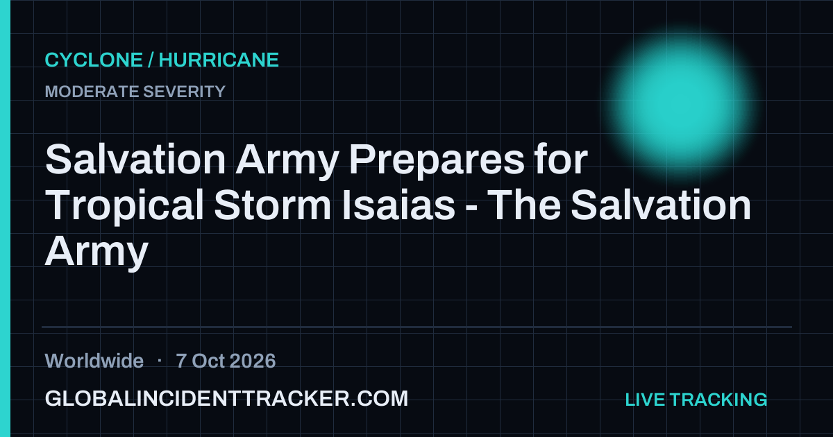 Cyclone / Hurricane incident in worldwide on 7 October 2026 — Global Incident Tracker report card