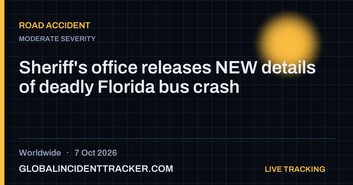 Road Accident incident in worldwide on 7 October 2026 — Global Incident Tracker report card