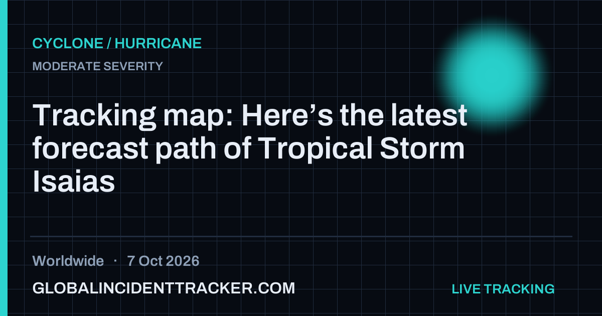 Cyclone / Hurricane incident in worldwide on 7 October 2026 — Global Incident Tracker report card