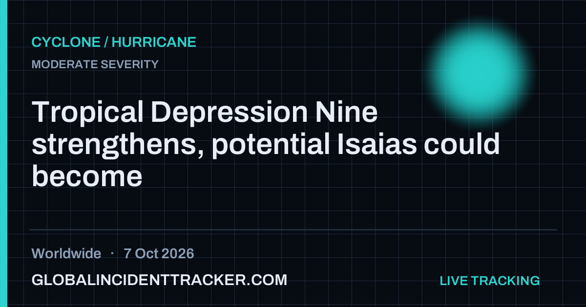 Cyclone / Hurricane incident in worldwide on 7 October 2026 — Global Incident Tracker report card