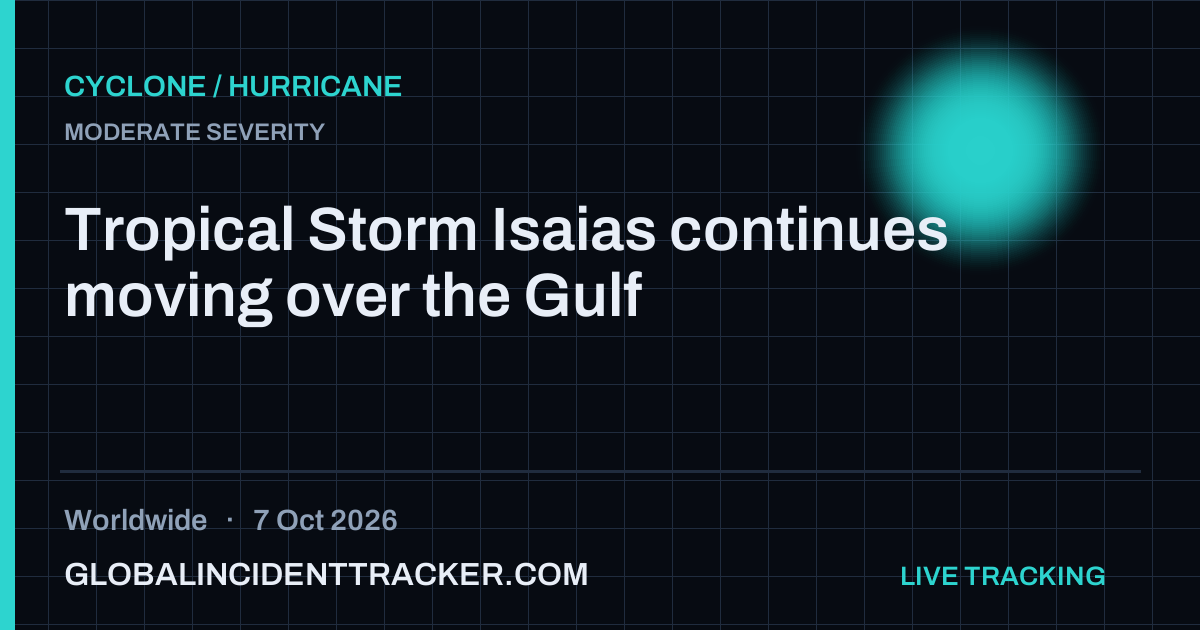 Cyclone / Hurricane incident in worldwide on 7 October 2026 — Global Incident Tracker report card