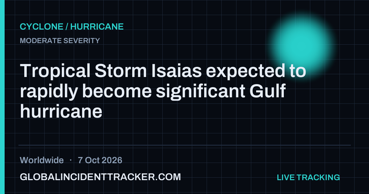 Cyclone / Hurricane incident in worldwide on 7 October 2026 — Global Incident Tracker report card