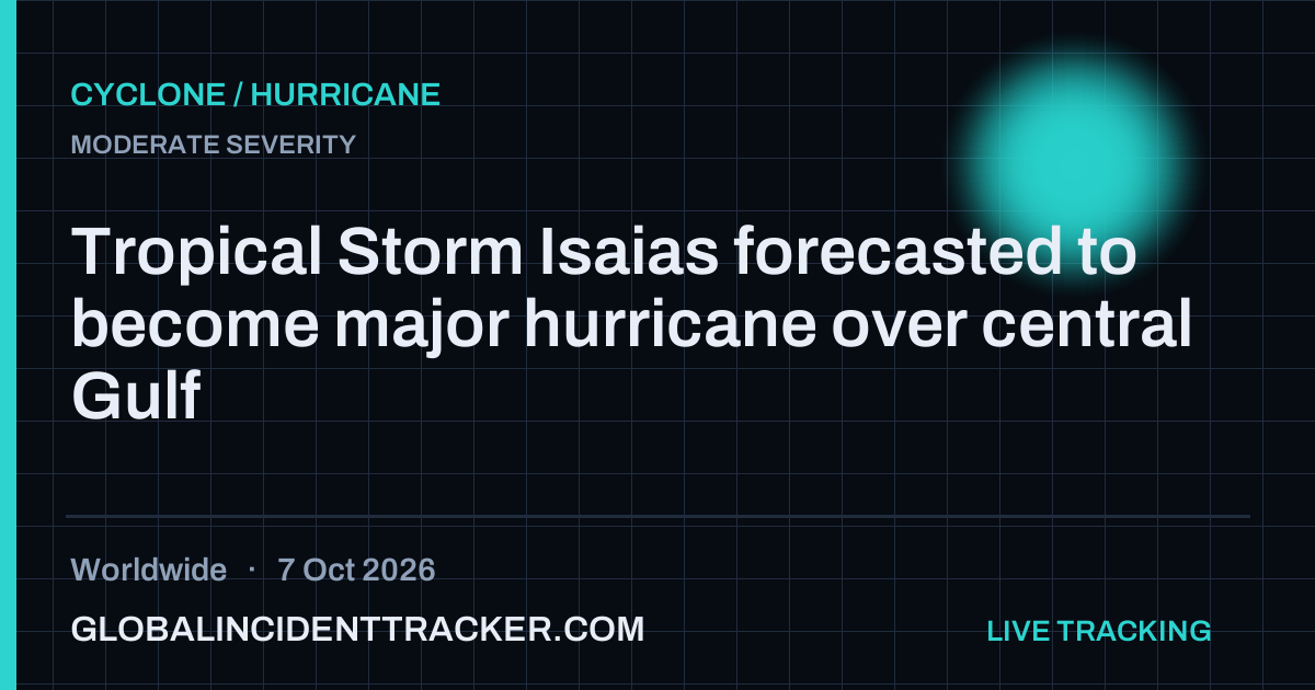 Cyclone / Hurricane incident in worldwide on 7 October 2026 — Global Incident Tracker report card