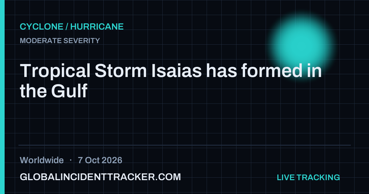 Cyclone / Hurricane incident in worldwide on 7 October 2026 — Global Incident Tracker report card
