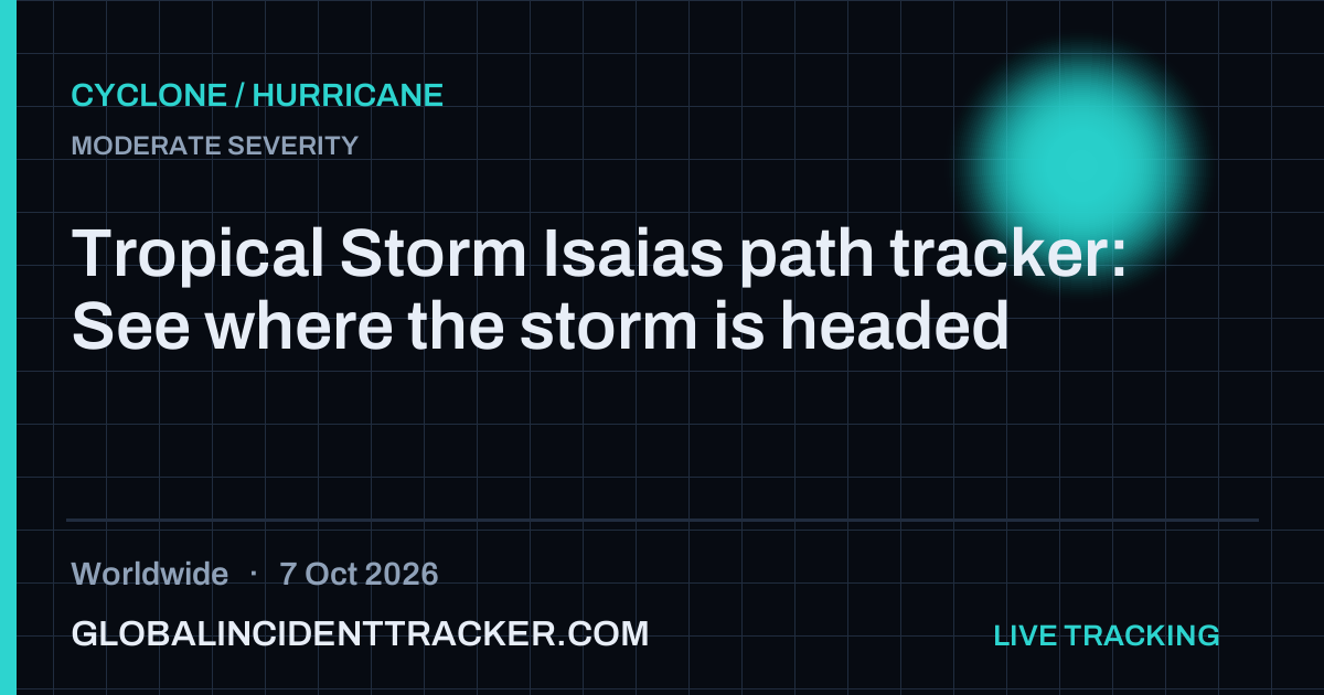 Cyclone / Hurricane incident in worldwide on 7 October 2026 — Global Incident Tracker report card