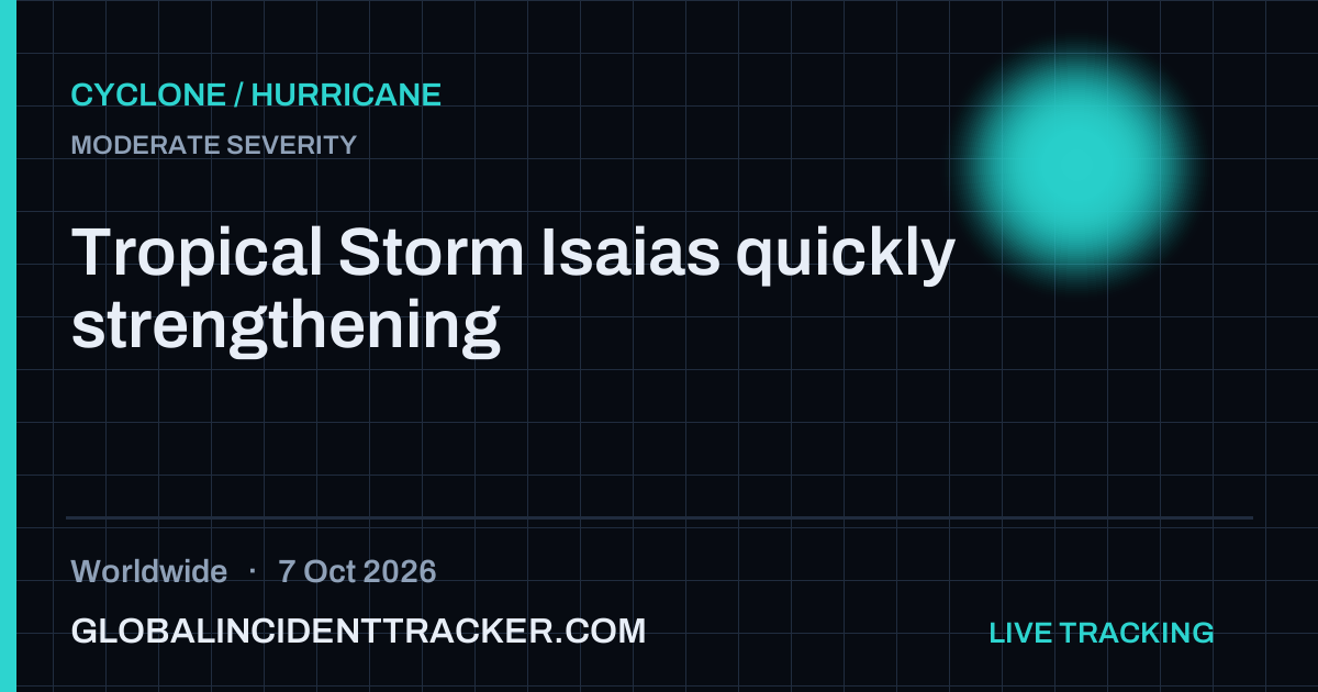 Cyclone / Hurricane incident in worldwide on 7 October 2026 — Global Incident Tracker report card