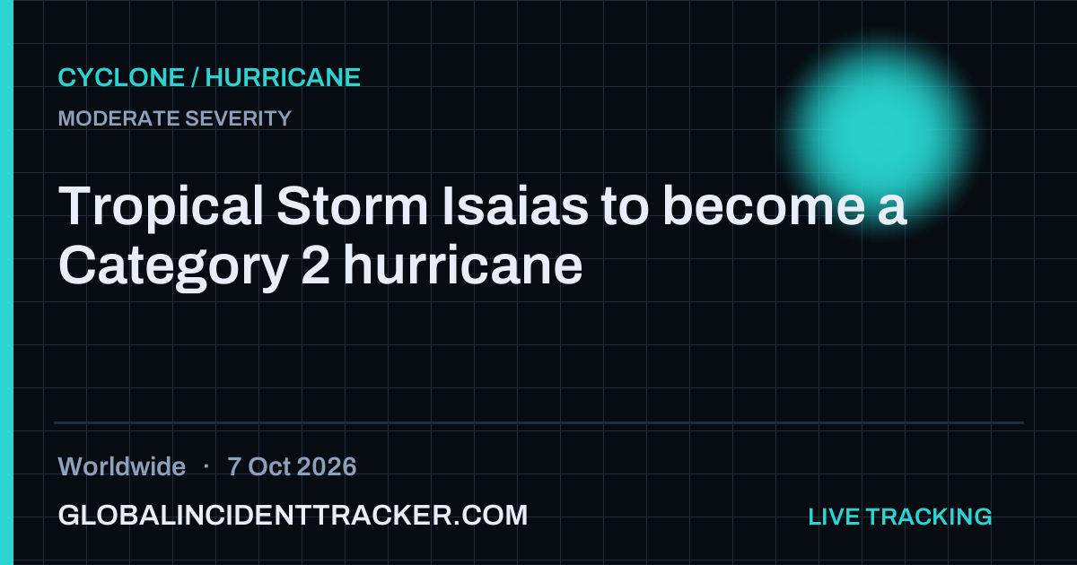 Cyclone / Hurricane incident in worldwide on 7 October 2026 — Global Incident Tracker report card