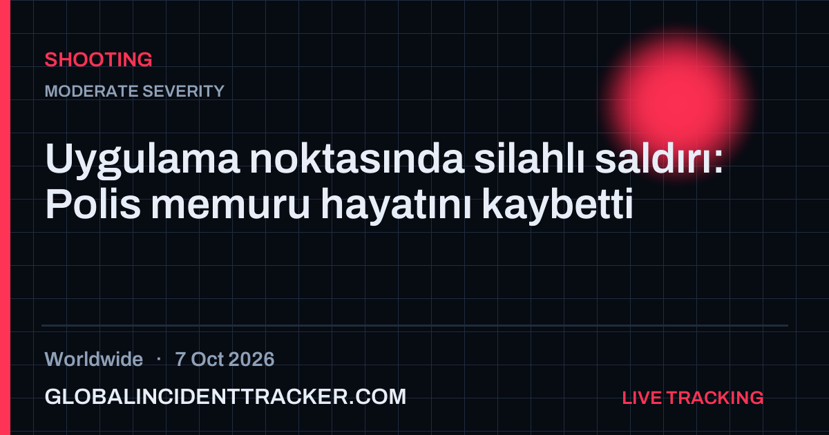 Shooting incident in worldwide on 7 October 2026 — Global Incident Tracker report card