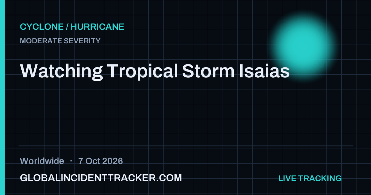 Cyclone / Hurricane incident in worldwide on 7 October 2026 — Global Incident Tracker report card
