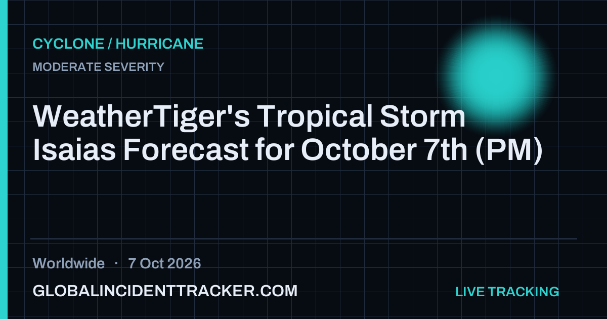 Cyclone / Hurricane incident in worldwide on 7 October 2026 — Global Incident Tracker report card
