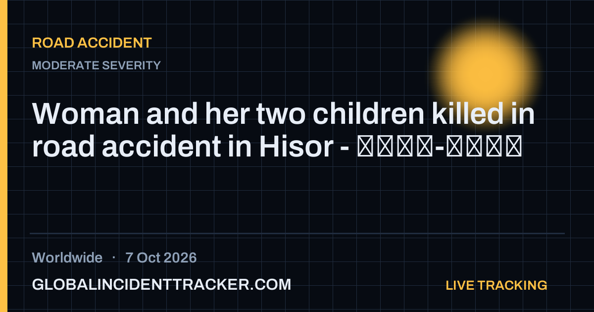 Road Accident incident in worldwide on 7 October 2026 — Global Incident Tracker report card