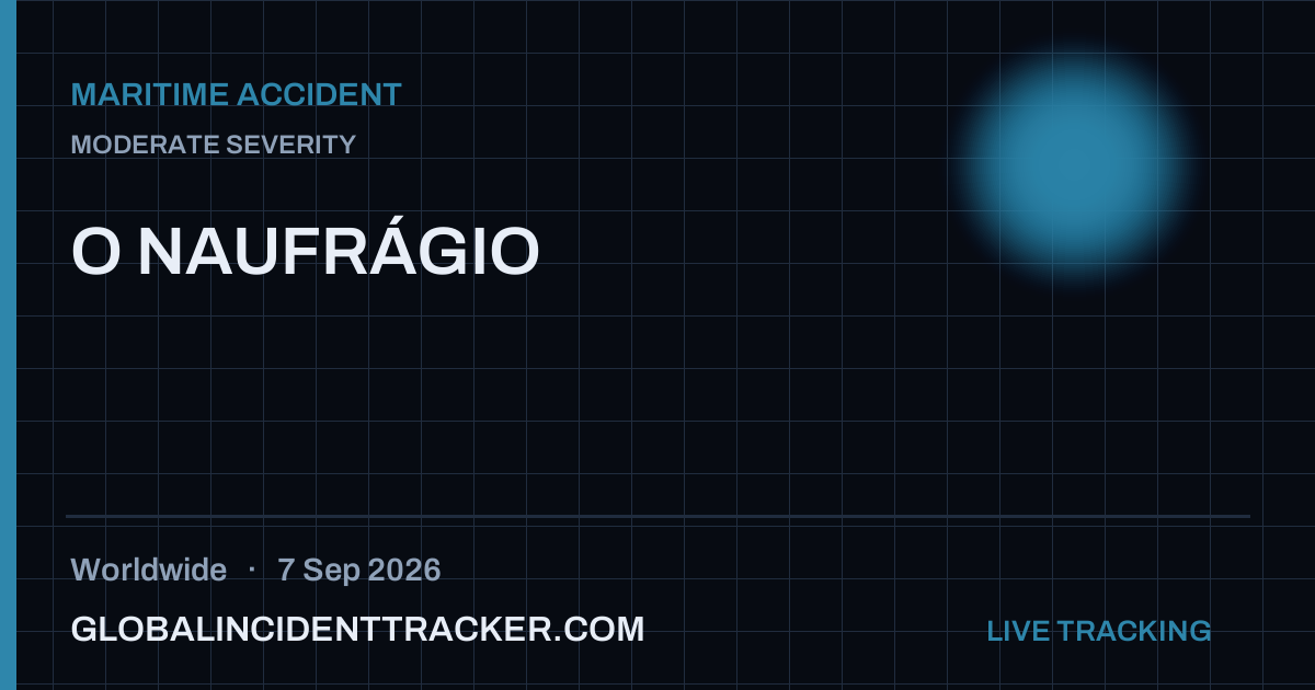 Maritime Accident incident in worldwide on 7 September 2026 — Global Incident Tracker report card