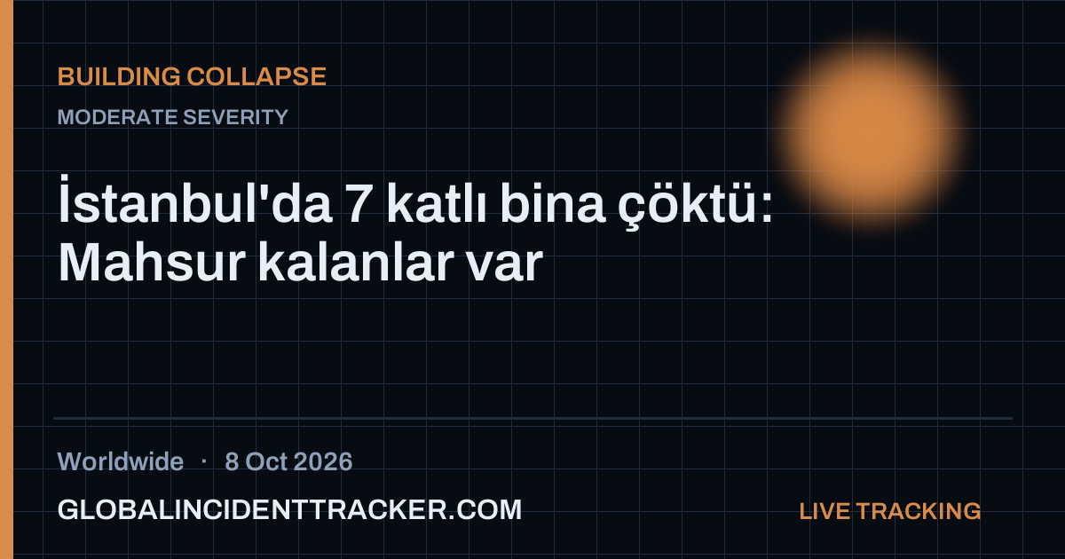 Building Collapse incident in worldwide on 8 October 2026 — Global Incident Tracker report card