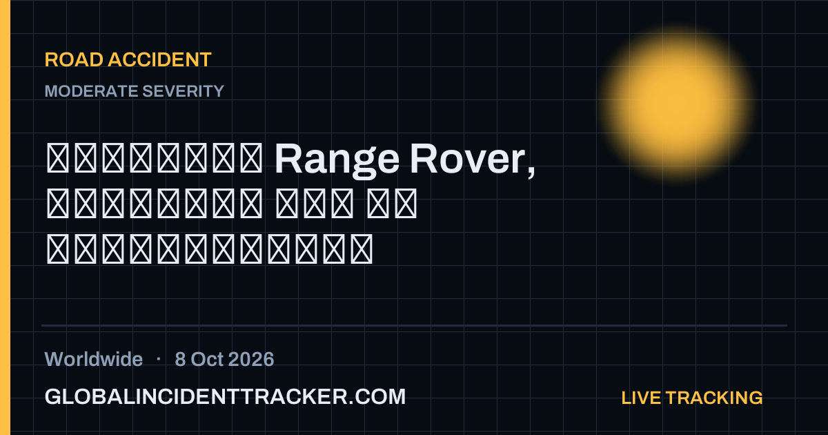 Road Accident incident in worldwide on 8 October 2026 — Global Incident Tracker report card