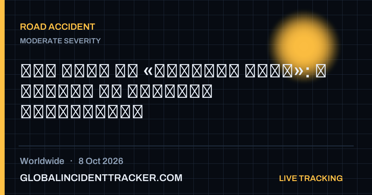 Road Accident incident in worldwide on 8 October 2026 — Global Incident Tracker report card