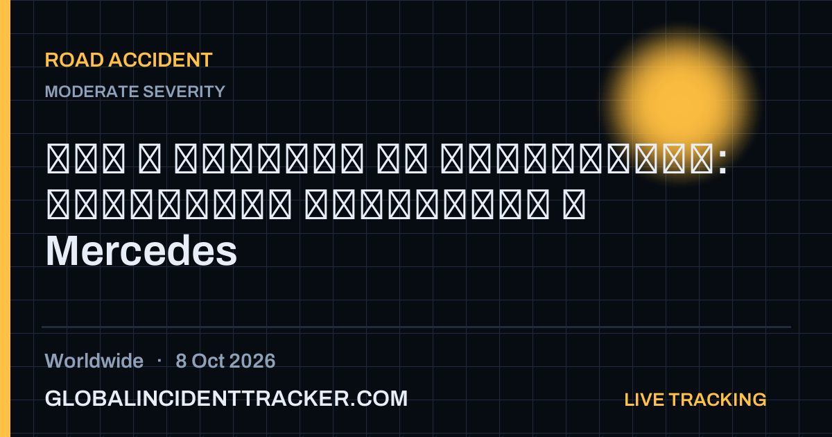 Road Accident incident in worldwide on 8 October 2026 — Global Incident Tracker report card