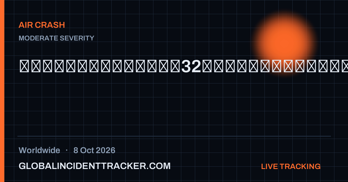 Air Crash incident in worldwide on 8 October 2026 — Global Incident Tracker report card