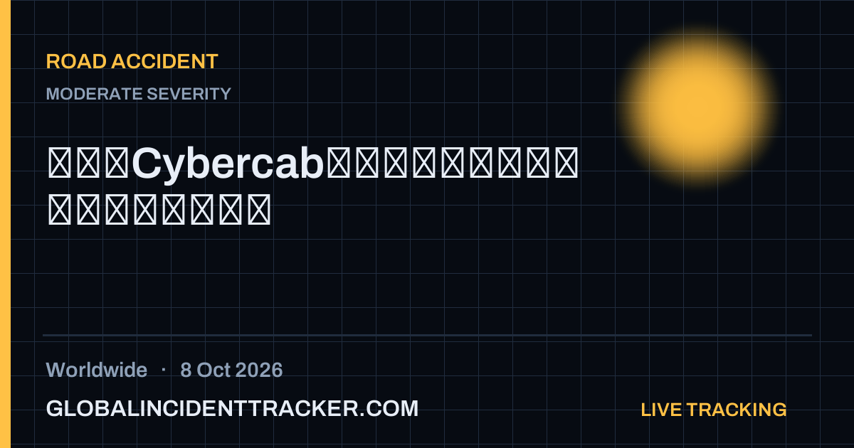 Road Accident incident in worldwide on 8 October 2026 — Global Incident Tracker report card