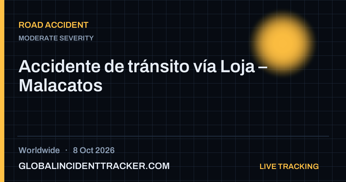 Road Accident incident in worldwide on 8 October 2026 — Global Incident Tracker report card