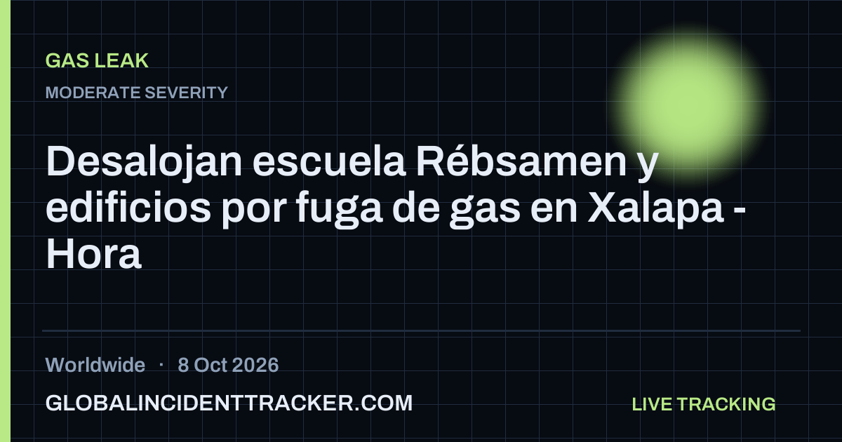 Gas Leak incident in worldwide on 8 October 2026 — Global Incident Tracker report card