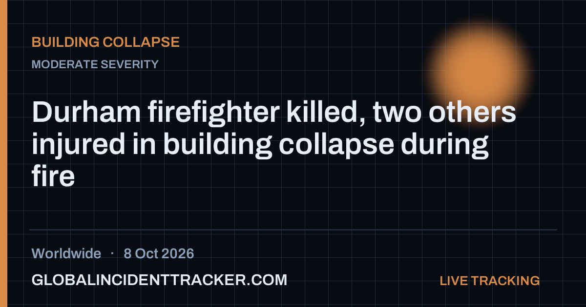 Building Collapse incident in worldwide on 8 October 2026 — Global Incident Tracker report card